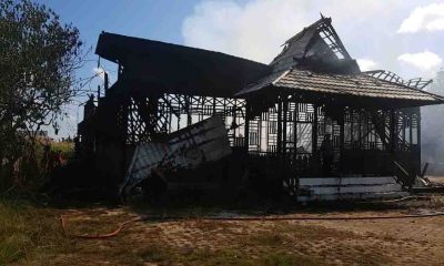 Akibat Konslet Listrik 1 Rumah Ludes Terbakar di Jl AW Syahranie Kutim