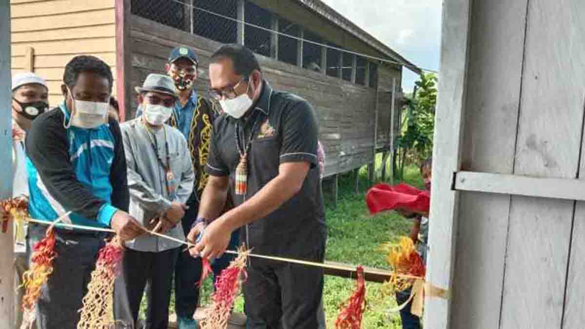 Peresmian Lamin Adat Pentas Seni Rindang Benua Sangatta Selatan