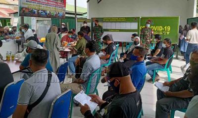 Vaksinasi Massal Di Koramil Sangatta Capai 700 Dalam Sehari