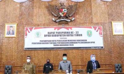Bupati Hadiri Rapat Paripurna Ke 22 Di DPRD Kutim
