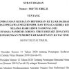 PNS dan TK2D Kutim di Larang Keluar Daerah