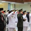 Penurunan Bendera di Istana Bupati Kutim Ikuti Secara Virtual