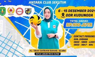 Tunjukkan Prestasimu di Turnamen Volly PBVSI Kutim Cup II Open 2021